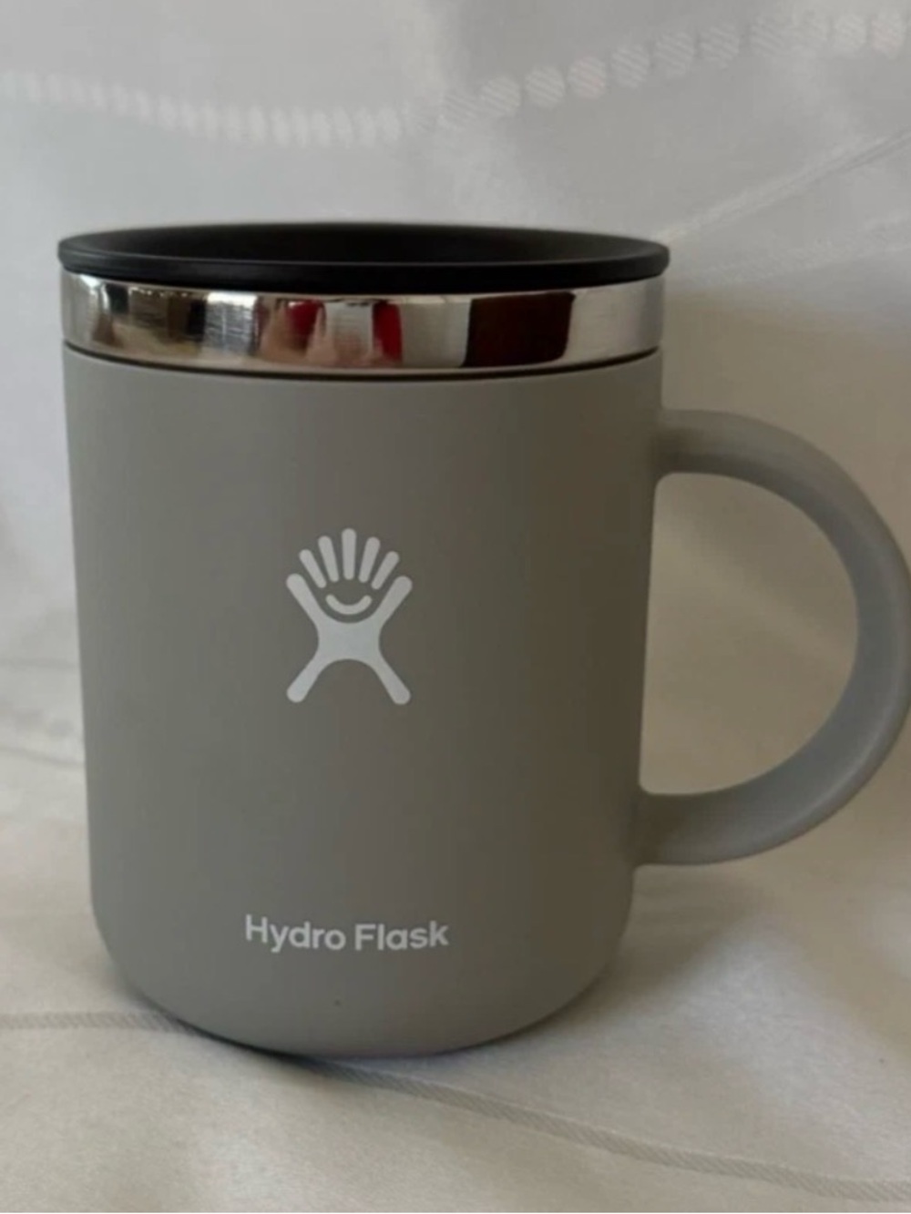 Hydro Flask 24 oz Insulated Coffee Mug Stainless Steel Press-In Sip Lid Gray Big